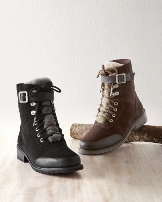 EMU Waldron Mix Lace-Up Boots | Garnet Hill
