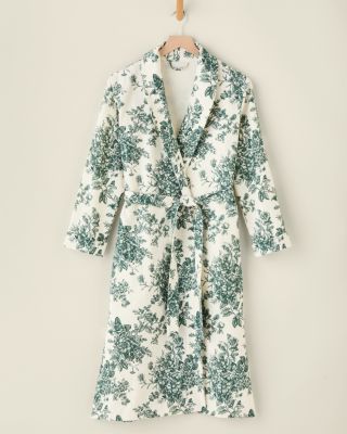 Organic-Cotton Heritage Flannel Robe | Garnet Hill
