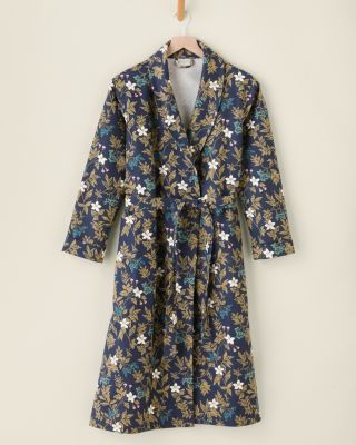 Organic-Cotton Heritage Flannel Robe | Garnet Hill