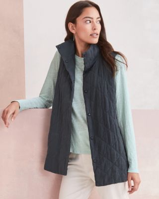 Eileen fisher long on sale vest