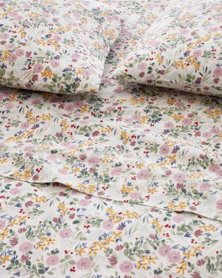 Luna Floral Siesta Organic-Cotton Percale Duvet Cover