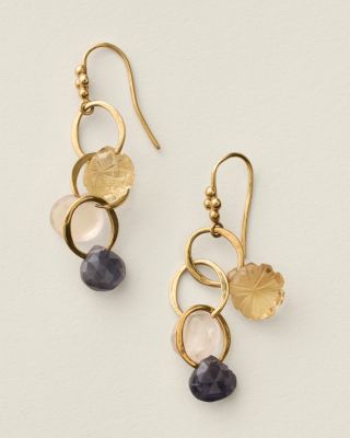 Chan Luu Multi Stone Drop Earrings