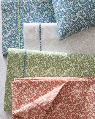 Johanna Organic-Cotton Percale Sheet Set | Garnet Hill