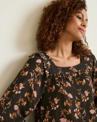 Jasmine Crêpe Blouse | Garnet Hill