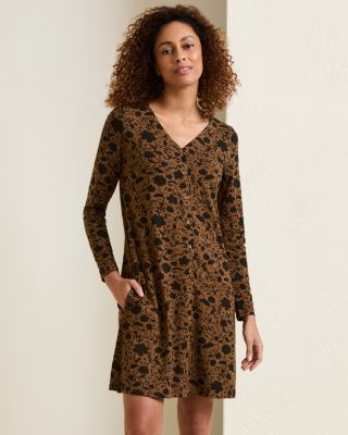 Phoebe Button-Front Knit Dress