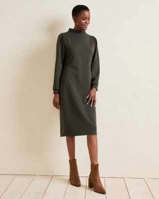 Audrey Mock-Neck Knit Dress | Garnet Hill