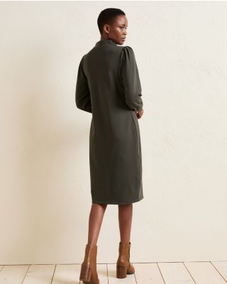 Audrey Mock-Neck Knit Dress | Garnet Hill