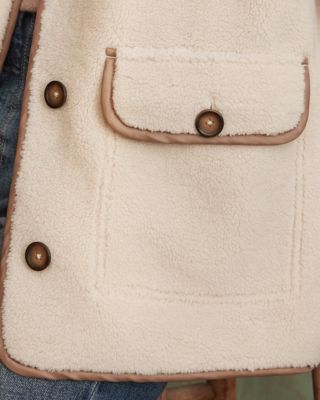 Recycled-Sherpa Teddy Coat | Garnet Hill