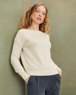 Pure Cashmere Relaxed Crew Neck Sweater