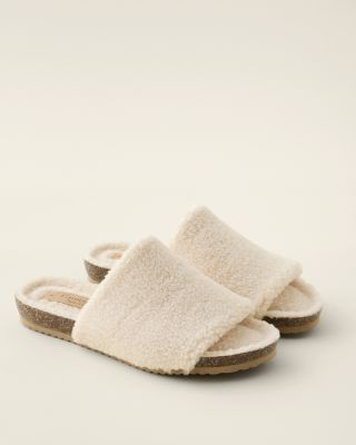 Cozy Sherpa Slides Garnet Hill