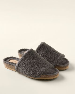 Cozy Sherpa Slides Garnet Hill