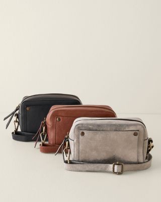 Frye leather zip camera crossbody online bag