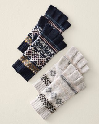 Recycled fingerless outlet gloves