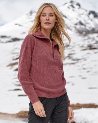 Garnet Hill Washable Cashmere Cozy Ribbed Sweater