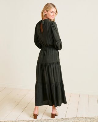 Ballad Swiss-Dot Maxi Dress | Garnet Hill