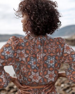 Ballad Swiss-Dot Maxi Dress | Garnet Hill