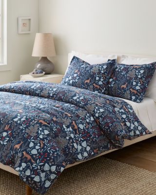 Woodland Winter OrganicCotton Flannel Duvet Cover Hill