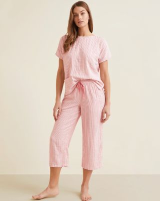Kyomi Gauze Cropped Pajamas | Garnet Hill