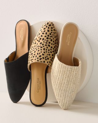 Calf cheap hair mules