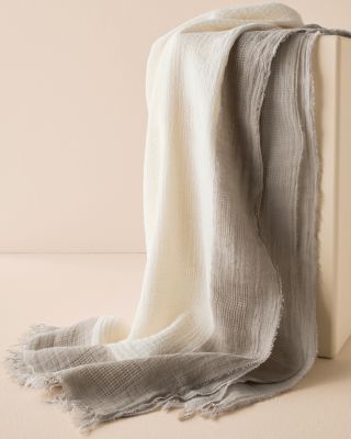 EILEEN FISHER Painted Cotton Gauze Scarf | Garnet Hill