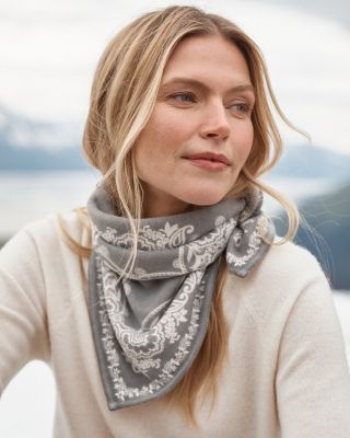 Cashmere Bandana Scarf | Garnet Hill