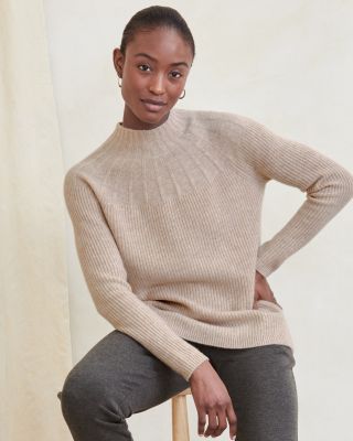 Washable-Cashmere Cozy Ribbed Sweater