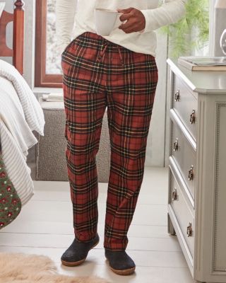 Men's Organic-Pima-Cotton Flannel Pants