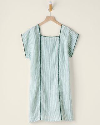 Embroidered Linen Beach Dress | Garnet Hill