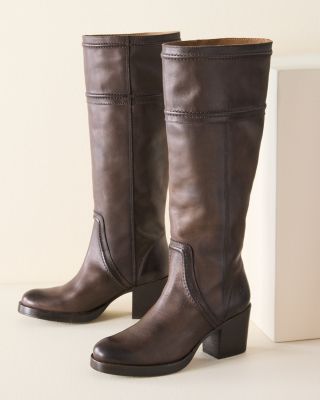 Frye two tone store boots