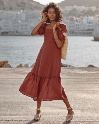 Casual midi outlet dresses with sleeves