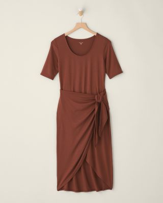 Easy Wrap Knit Dress | Garnet Hill