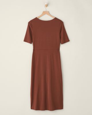 Easy Wrap Knit Dress | Garnet Hill