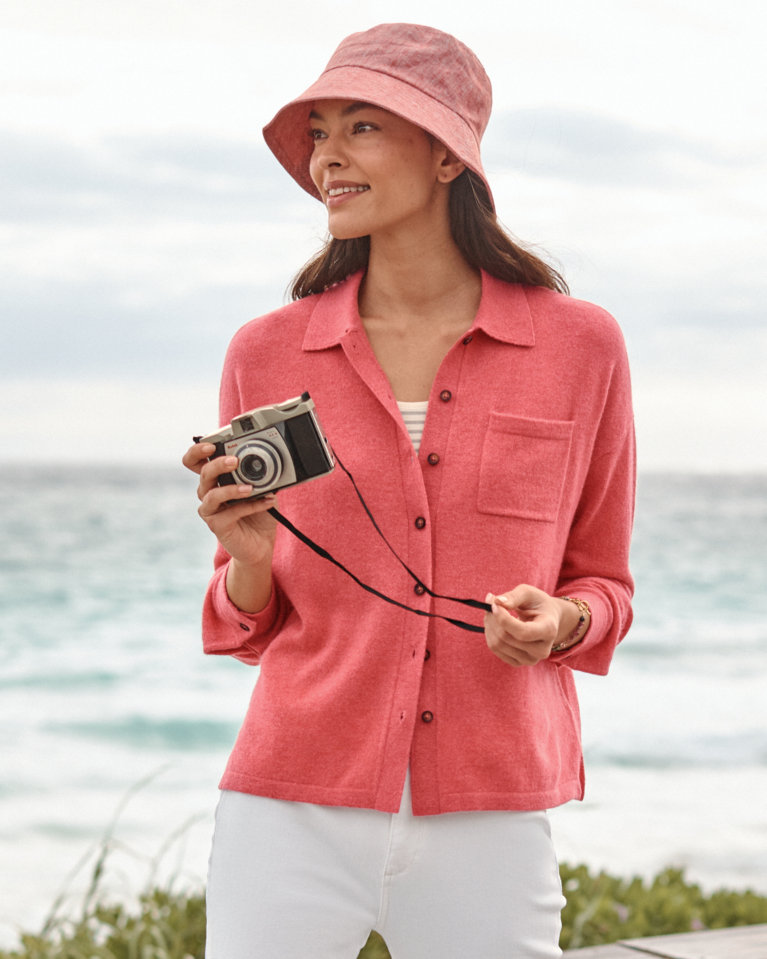 Cashmere Button-Down Sweater | Garnet Hill Cashmere Button-Down Sweater | Garnet Hill