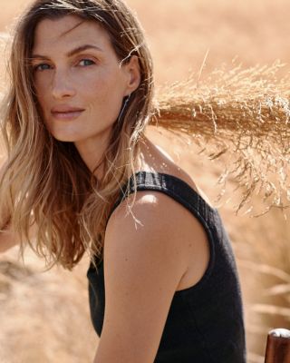 Linen & Organic-Cotton Sweater Tank | Garnet Hill