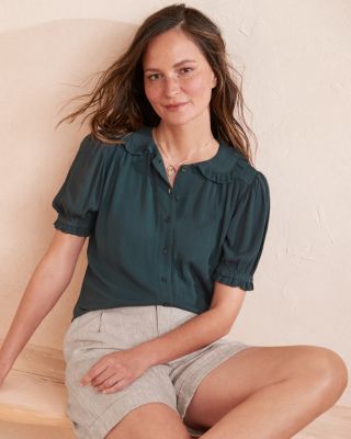 ECOVERO™ Puff-Sleeve Blouse