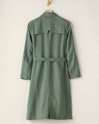 Unlined Linen Trench Coat | Garnet Hill