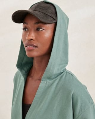 house on the hill トレーナー 110 Sweatshirt Wrap-Front French Terry Sweatshirt | Garnet Hill