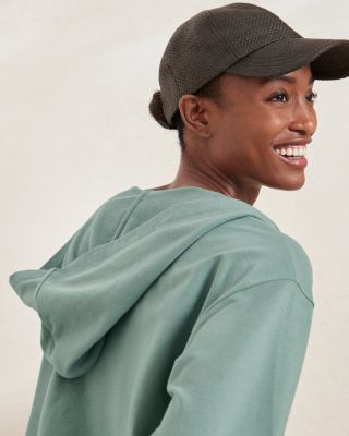 Wrap-Front French Terry Sweatshirt | Garnet Hill