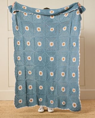 Daisy Hand-Crocheted Throw | Garnet Hill
