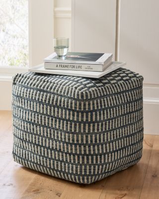 Wool ottoman pouf discount