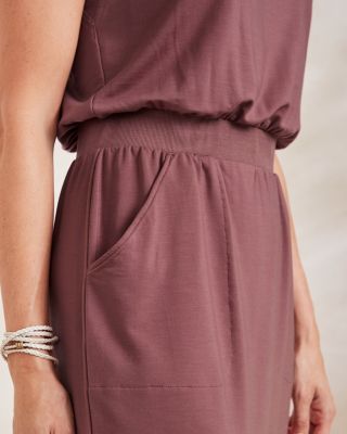 cinching waist dress The Sydney Cinch Waist Dress in Denim – Liza Byrd main image 1