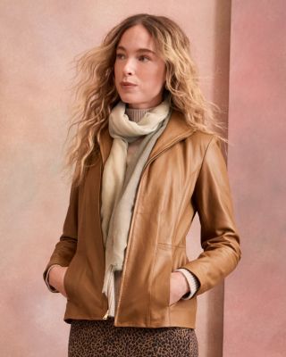 Cole Haan Leather Jacket | Garnet Hill