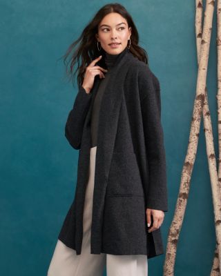 Eileen fisher boiled hot sale wool jacket