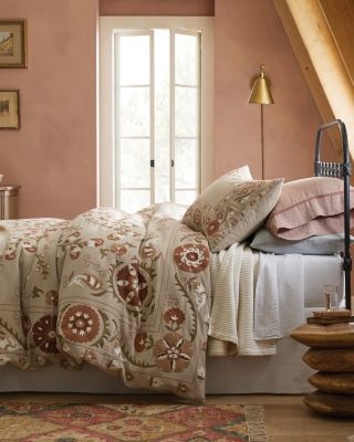 Suzani Embroidered Duvet Cover | Garnet Hill
