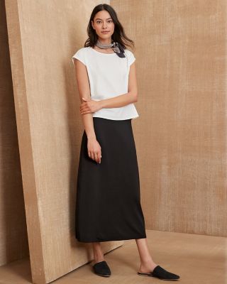 Eileen fisher midi shops skirt