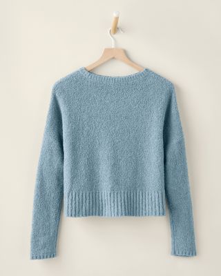 UTY F.ページ① EILEEN FISHER Organic-Cotton Fluff Crewneck Boxy Top
