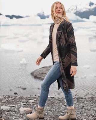 Pendleton Jacquard Trench Coat | Garnet Hill