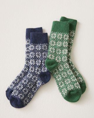 Hansel from Basel Snowflake Crew Socks