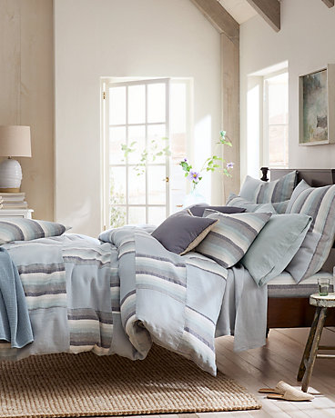 Sun-Washed Patch Relaxed-Linen Duvet Cover