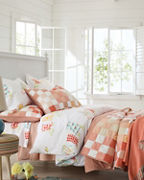 Gingham Patchwork Quilt and Sham